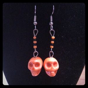 Handmade Halloween Skull earrings